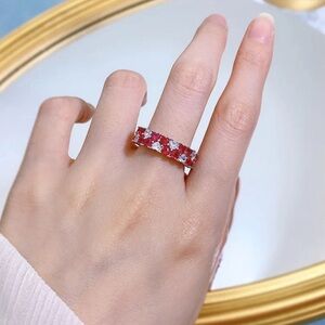 Noraje S925 Silver Heart Fashion Ring Eternal Band